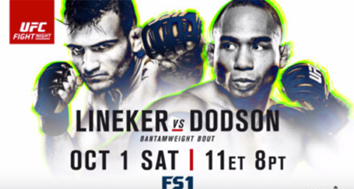 UFC Fight Night: Lineker vs Dodson mérkőzések videói