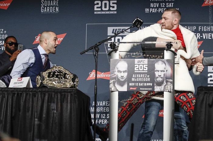 McGregor és Alvarez cirkuszolt egyet a UFC 205-sajtókonferencián