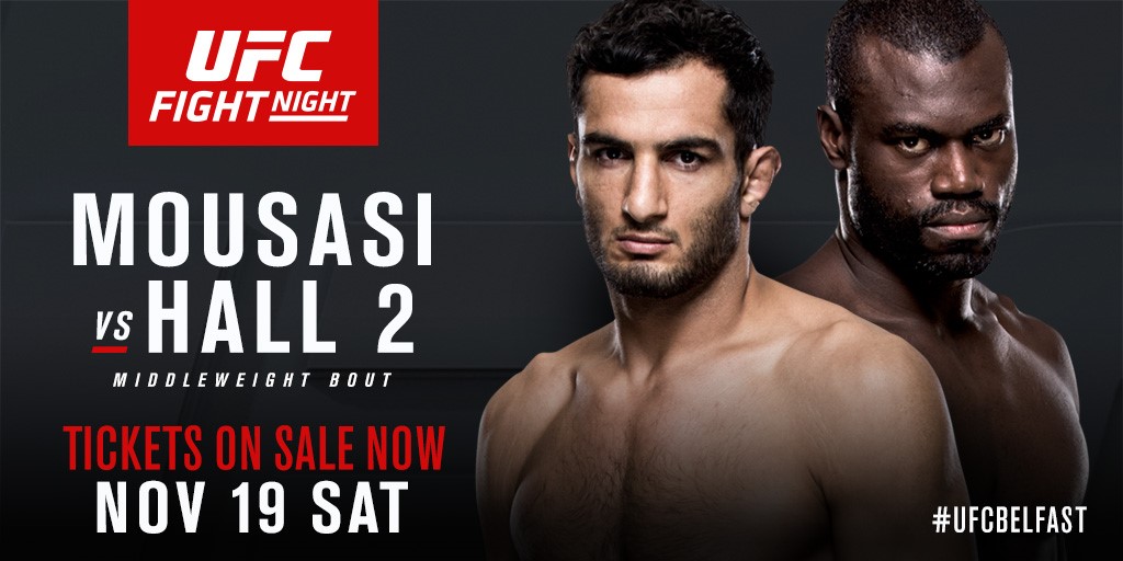 UFC Fight Night: Mousasi vs Hall 2 mérkőzések videói