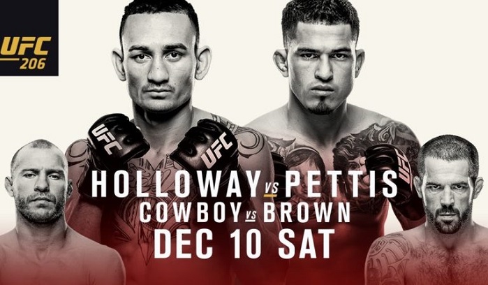 UFC 206: Holloway vs. Pettis, élő közvetítés
