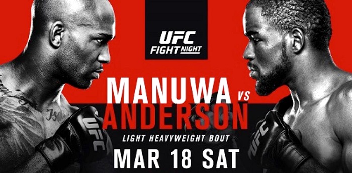 UfC Fight Night: Manuwa vs. Anderson mérkőzések videói
