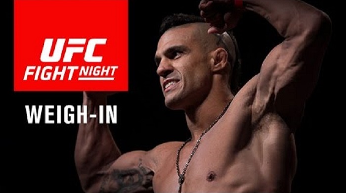 UFC Fight Night: Belfort vs. Gastelum mérlegelés, élő közvetítés