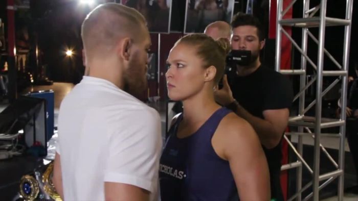 Ronda Rousey lenyomta Conor McGregort