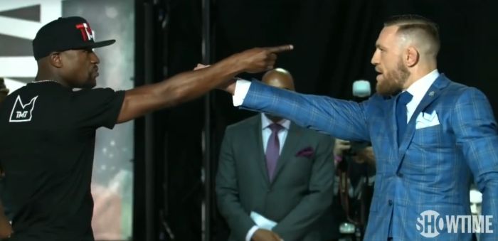 McGregor vs Mayweather sajtótájékoztató #2: Conor elsöprő győzelme