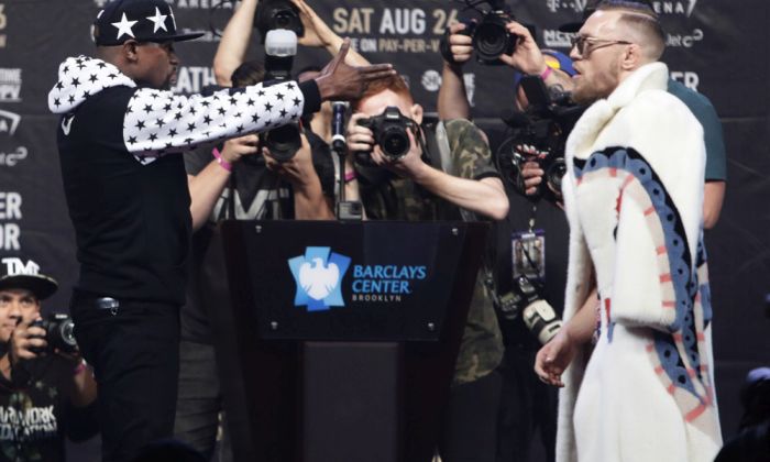 McGregor vs Mayweather sajtótájékoztató #3: A testőrök ellopták a show-t