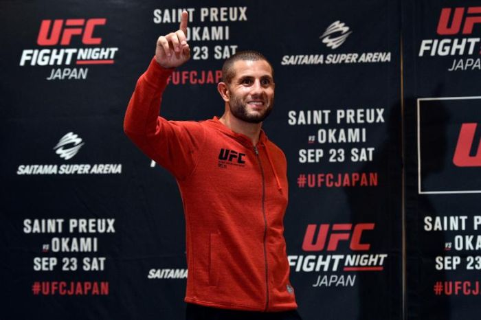 UFC Fight Night 117: Saint Preux vs. Okami élő közvetítés
