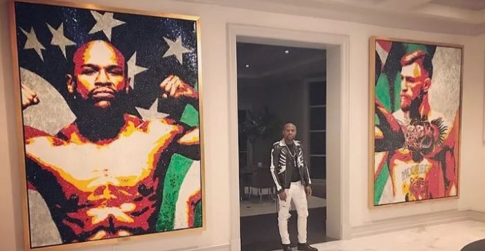 Floyd Mayweather McGregor képével tapétázta ki Beverly Hills-i otthonát