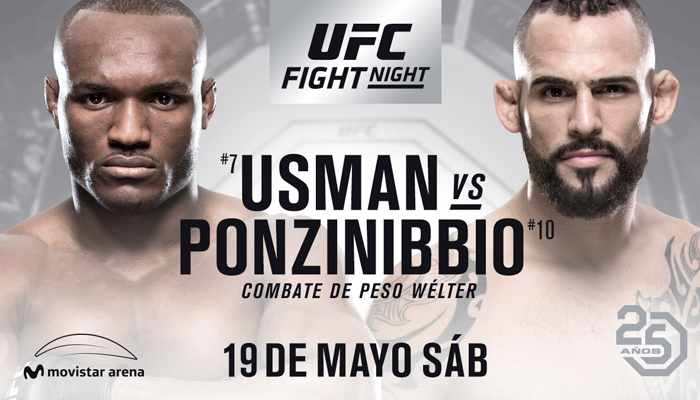 Santiago Ponzinibbio és Kamaru Usman nevei viszik majd az első UFC gálát Chilében