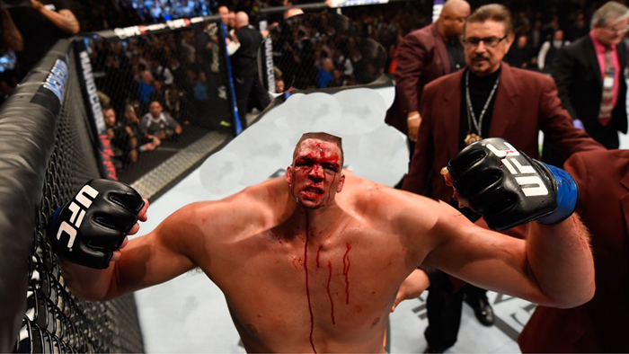 Van aki döbbent, van aki szimpatizál, van aki csak egyetért, van aki meg odafosik, mint Nate Diaz