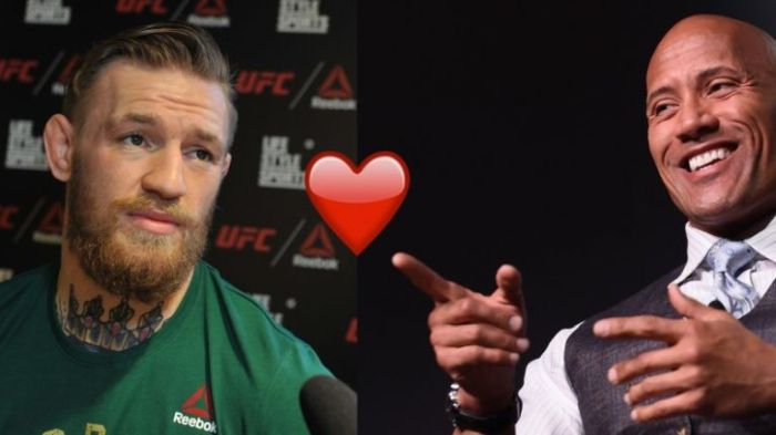 Conor McGregor - The Rock bromance az Instagramon