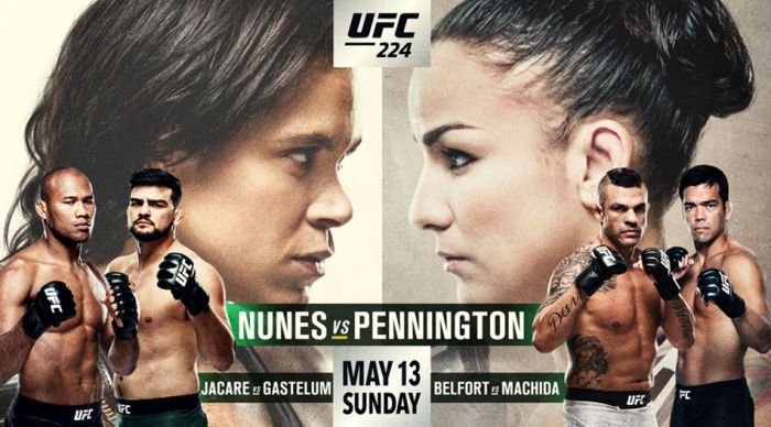 UFC 224: Nunes vs. Pennington mérkőzések videói