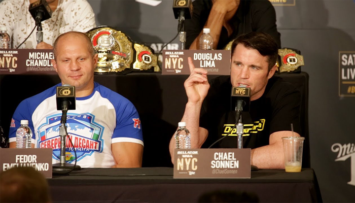 Megvan mikor mérkőzik Chael Sonnen és Fedor Emelianenko, valamint Mitrione és Bader!