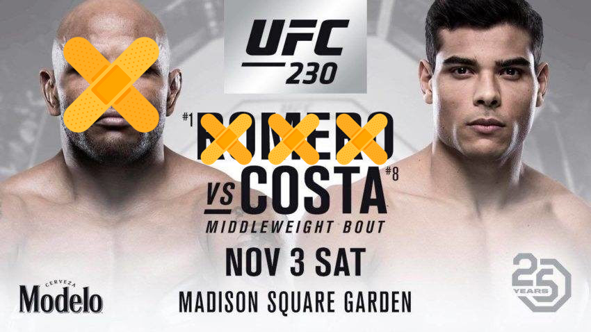 Paulo Costa elleni meccse lemondásával ünnepeli új, 8 meccses UFC szerződését Yoel Romero.