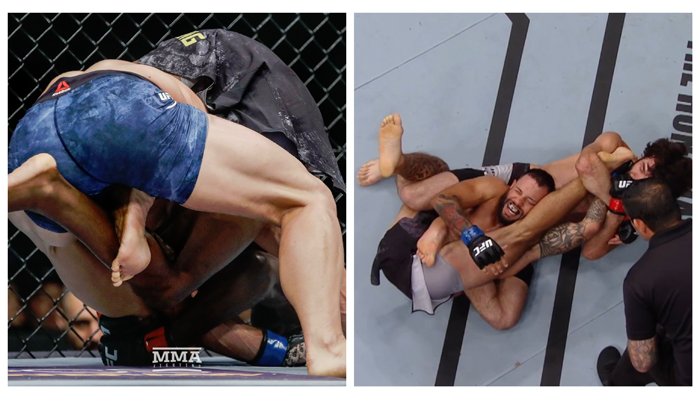 Aljamain Sterling és Zabit Magomedsharipov 2 óra alatt 2x mutatták be a UFC egyik legritkább kopogtatását!