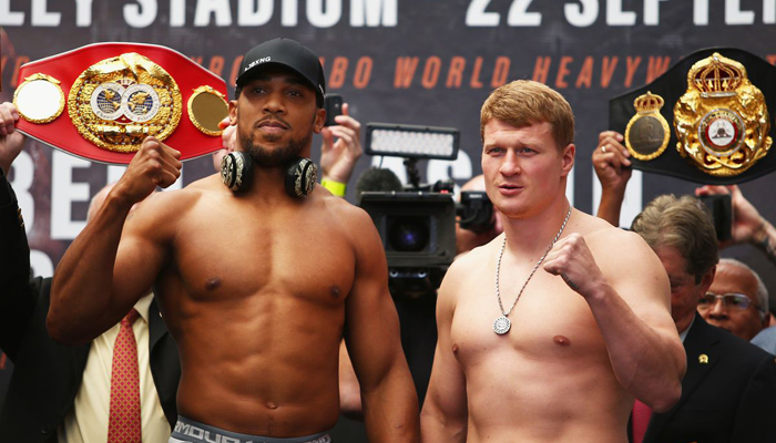 Anthony Joshua a nagyobb és az esélyesebb is Alexander Povetkin ellen. 20:30 Sport 2!