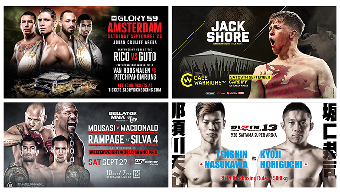 Mi tudjuk mit szeretnél nézni ma este/éjjel/hajnalban! Glory, Cage Warriors, Bellator és RIZIN!