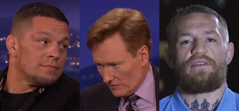 Nate Diaz és Conor McGregor fűszerezte meg Conan O'Brien tegnapi showját (videó)