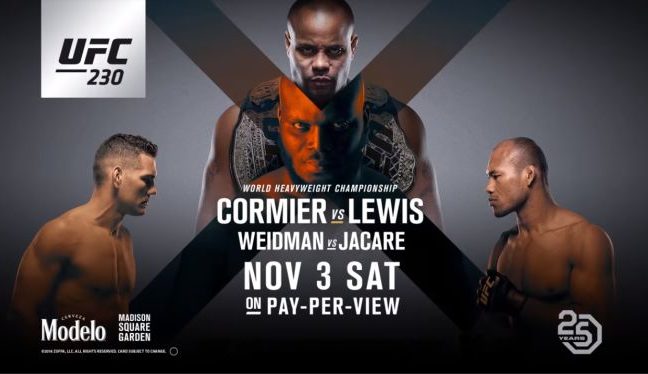 UFC 230: élő közvetítés