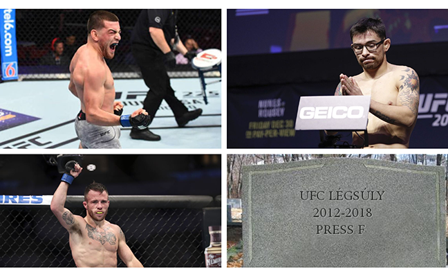 A UFC hivatalosan is bezárja a légsúlyú férfiak súlycsoportját, pár elbocsájtásról már tudni is lehet.