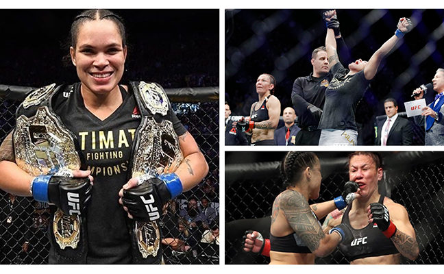Rendkívüli: Nunesnek egy perc sem kellett, kiütötte Cyborgot, az MMA történetének első két divíziós női bajnokává vált!