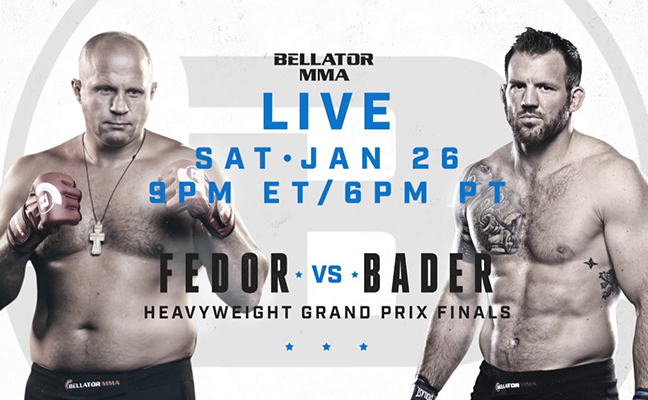 Hétvégén Bellator 214, Ryan Baderből lehet dupla bajnok, vagy Fedorból véglegesen G.O.A.T.