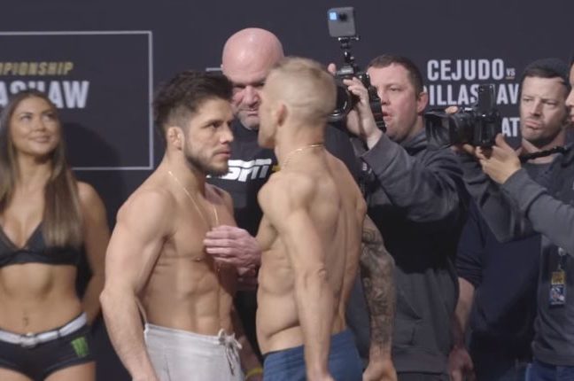 TJ Dillashaw és Henry Cejudo epikus farkasszemnézését látni kell!