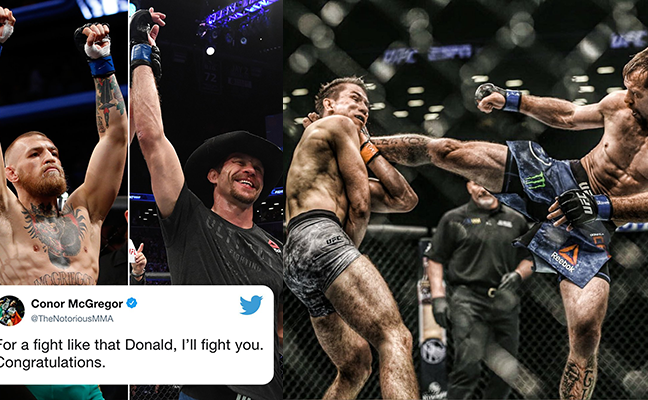 Cowboy oktatott könnyűsúlyú visszatérésén, kihívta Conor McGregort... AKI EL IS FOGADTA AZT!