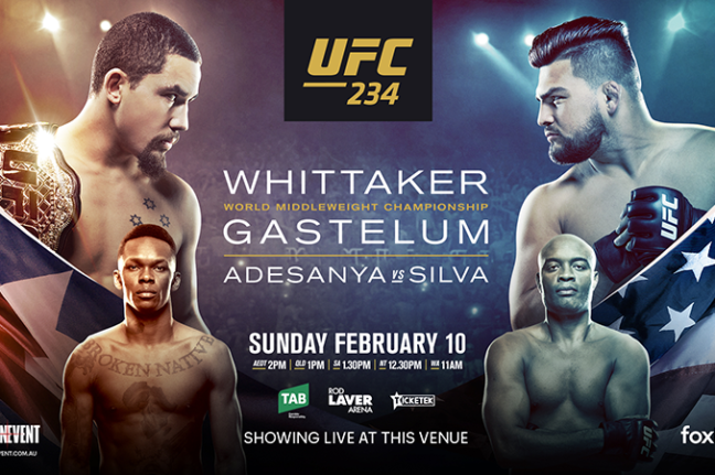 Itt az idei első számos gála, UFC 234 Whittaker - Gastelum tippelde!