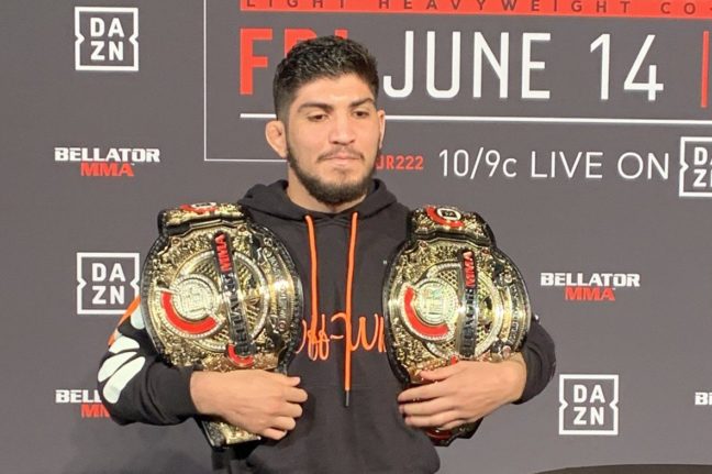 Dillon Danis a Bellator dupla súlycsoportos bajnokának öltözött