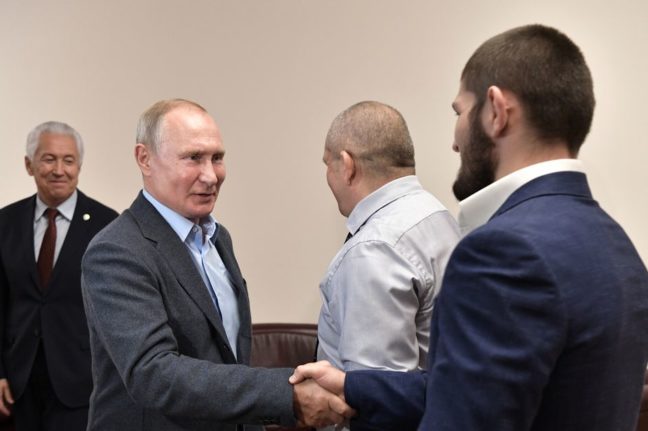 Khabib találkozott Putyin-nal, kielemezték a Poirier elleni meccset