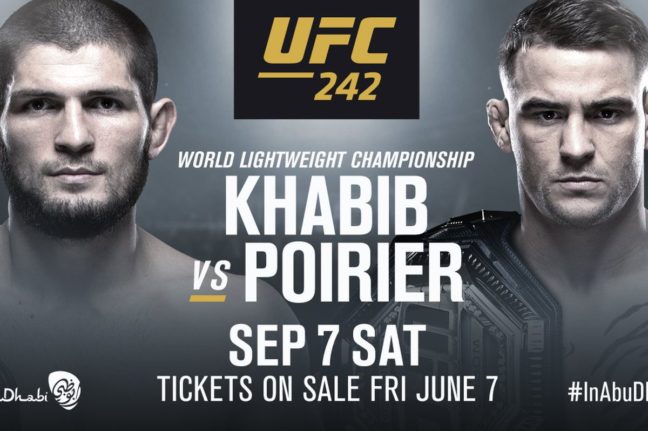 Van egy nagyon jó hírünk a UFC 242-vel kapcsolatban!