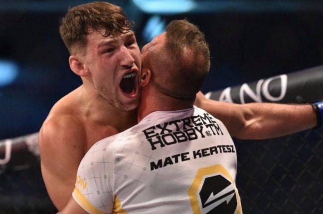 Videó: Kertész Máté első menetes TKO-val győzött élete első főmeccsén