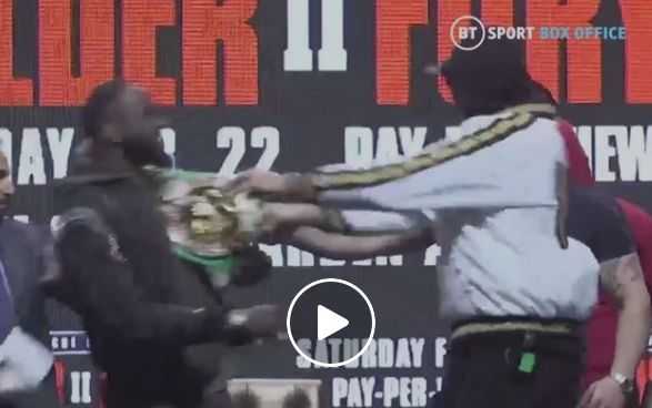 Volt egy némi látnivaló Wilder és Fury sajtótájékoztatóján