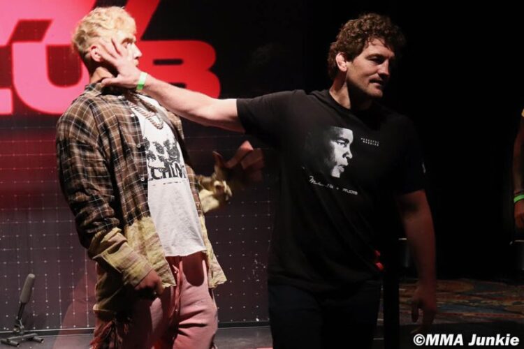 Kissé elszabadultak az indulatok Ben Askren és Jake Paul sajtóeseményén