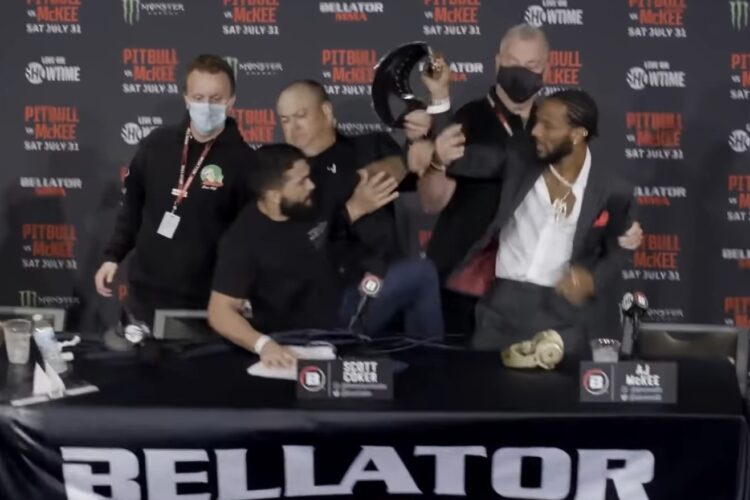 Elszabadultak az indulatok Patricio Pitbull és A.J. McKee sajtókonferenciáján