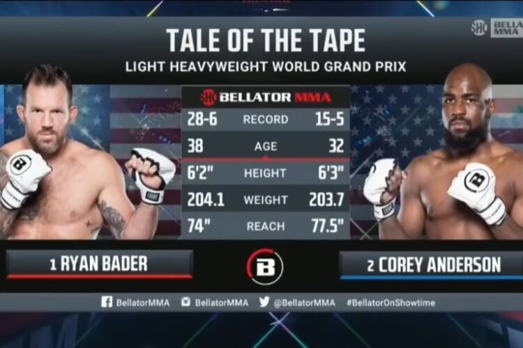 A hajnalban összecsapott Ryan Bader és Corey Anderson