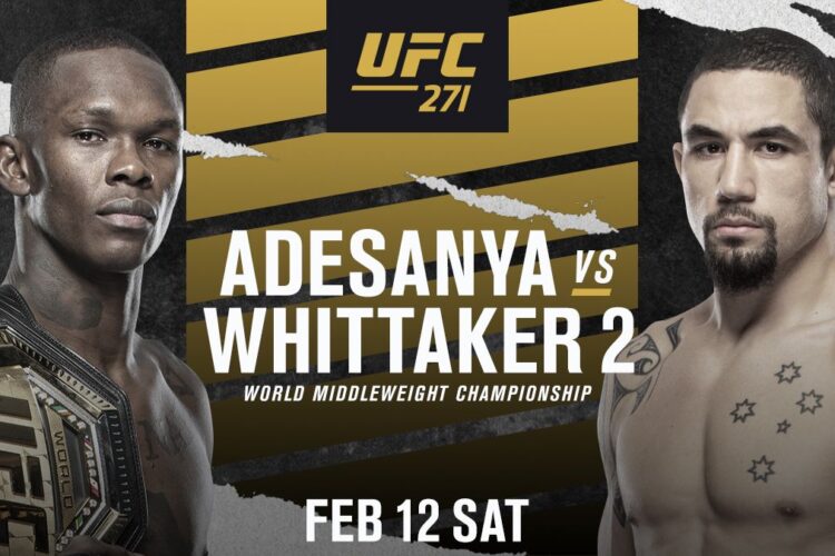 UFC 271: Adesanya vs. Whittaker 2 élő közvetítés