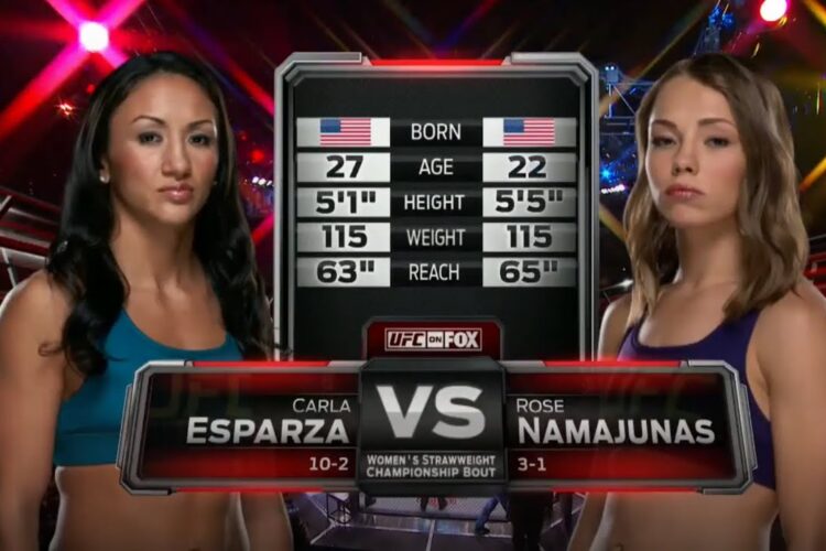 Carla Esparza ellen védhet címet Rose Namajunas