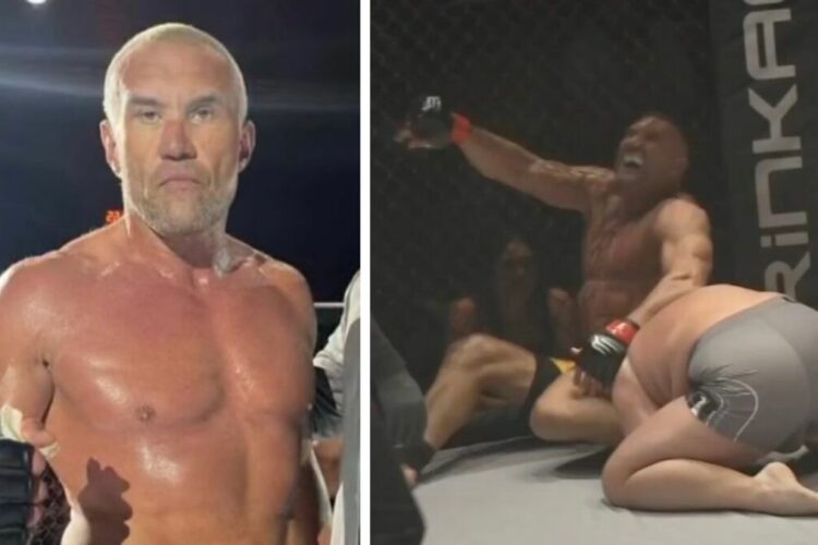 A 49 éves Jerome Le Banner annak ellenére nyert MMA meccset, hogy lesérült közben a térde