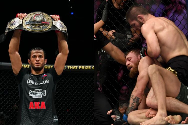 Usman Nurmagomedov reprodukálná Khabib finisét Conor McGregor ellen!