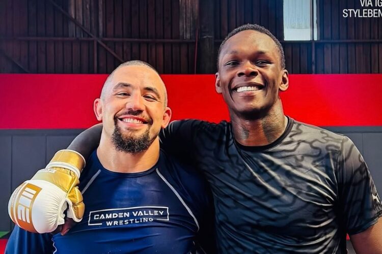 Előkerült egy videó Israel Adesanya és Robert Whittaker edzéséről