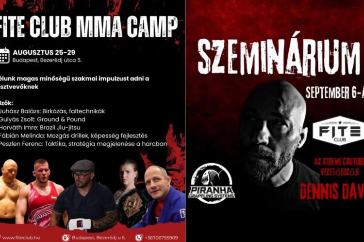Kihagyhatatlan programok a Fite Klubban: jön a Summer Camp, és a világ egyik legjobb MMA sztáredzője is