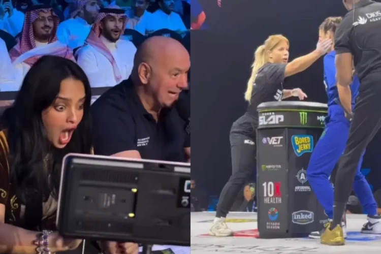 Még Dana White is elképedve nézte, ahogy Szabó Franciska a földre küldi vetélytársát a Power Slap-ben