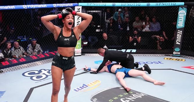 Alice Pereira térdessel végezte ki ellenfelét