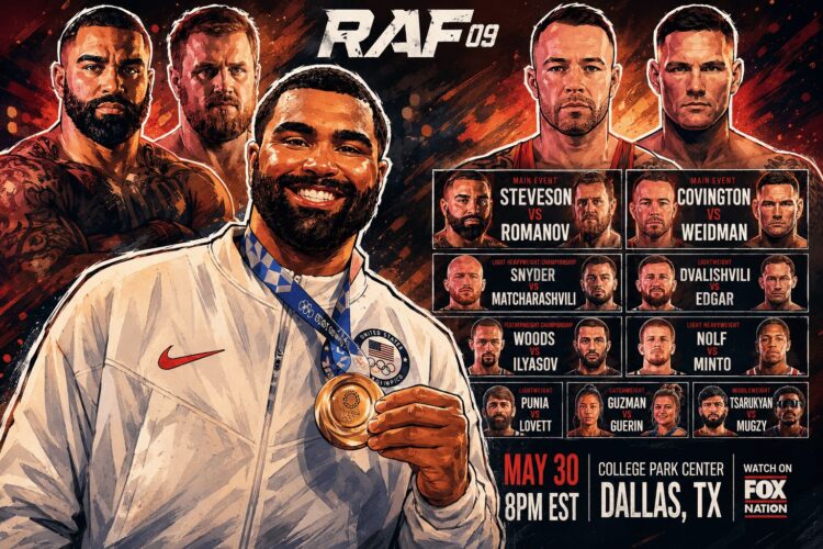 RAF 09 esélylatolgató: Dvalishvili, Covington és Gable Steveson is szőnyegre lép!