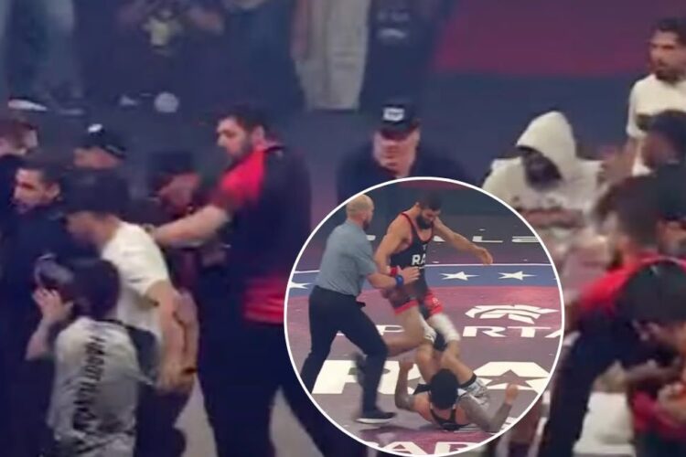 Tömegverekedés tört ki, miután Khamzat Chimaev megrúgta Dillon Danist a RAF-meccsükön