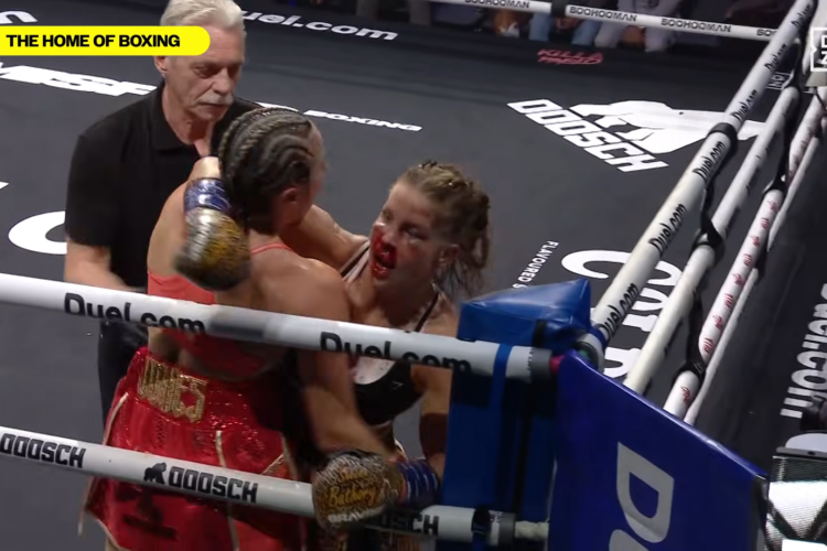 Szabó Franciska hősiesen küzdött, de TKO-vereséget szenvedett a Misfits Boxingban